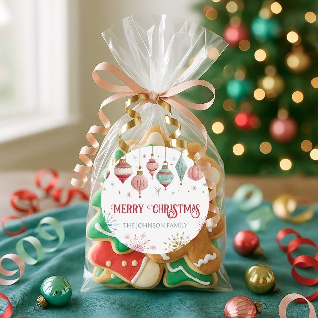 Pegatina Redonda Coloridos Navidades (Subido por el creador)