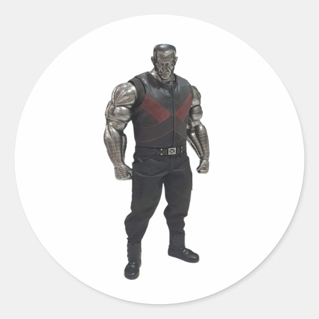 Pegatina Redonda colossus (Anverso)