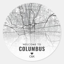 Columbus, Mapa de Ohio | Bienvenida Boda