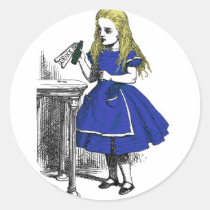 Pegatina Redonda Cómame, bébame