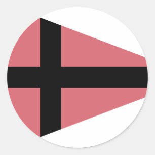 Pegatina Redonda Comandante de división de Panzer ejército,