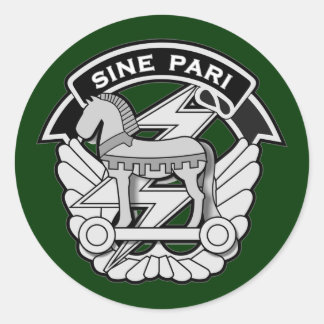 Pegatina Redonda Comando de Fuerzas Especiales DUI - Sine Pari