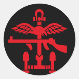 Pegatina Redonda Combined Operaciones