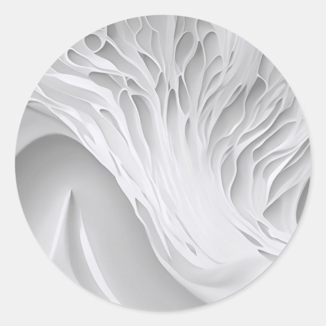 Pegatina Redonda Combo de miel blanco (Anverso)