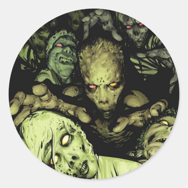 Pegatina Redonda Come tu cerebro (Anverso)