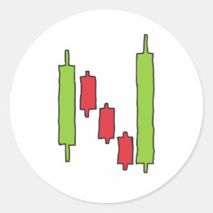 Pegatina Redonda Comercio Forex FX
