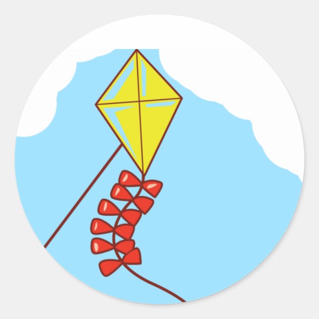 Pegatina Redonda cometa (Anverso)