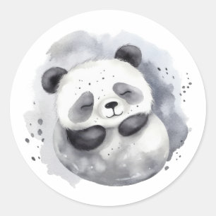Pegatina Redonda Comfy Panda