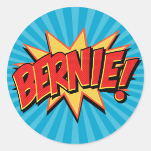 Pegatina Redonda Comics Geeks 4 Bernie