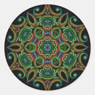 Pegatina Redonda Comida del alma (edición)