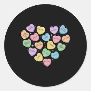 Pegatina Redonda Comida Mexicana Nachos Tacos Conversación del Cora