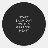 Comienza Cada Día con un Corazón Agradecido Negro 