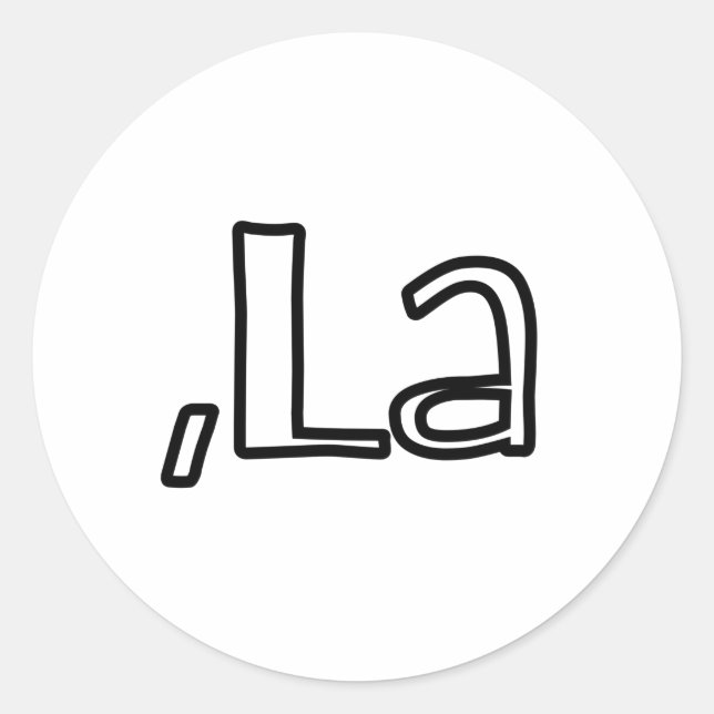 Pegatina Redonda Comma La Pegatinas, Kamala Harris 2024 (Anverso)