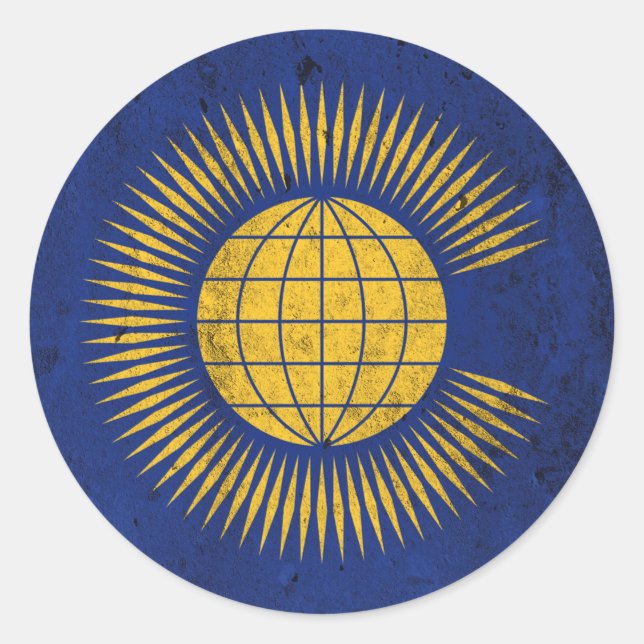 Pegatina Redonda Commonwealth (Anverso)