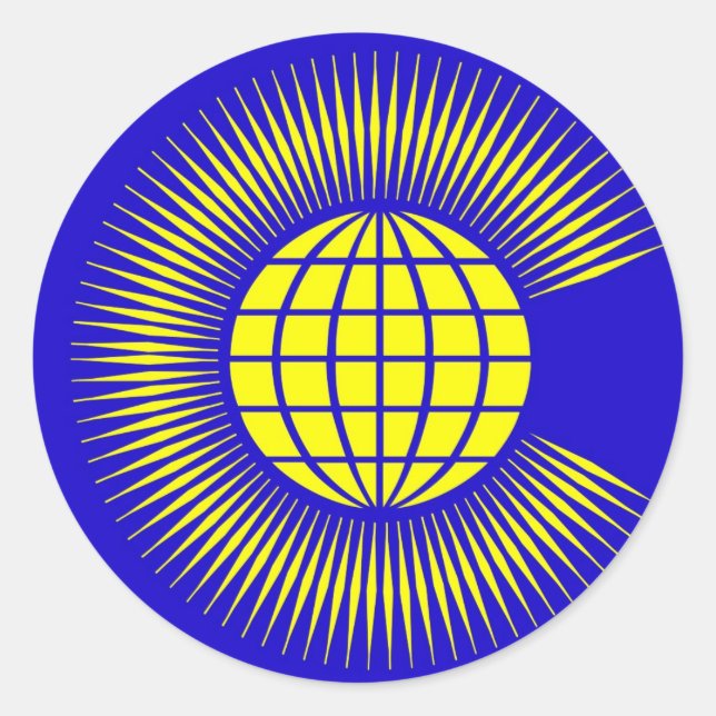 Pegatina Redonda Commonwealth (Anverso)