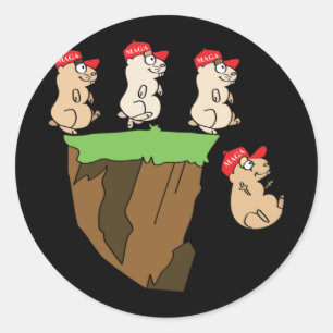 Pegatina Redonda Como Lemmings