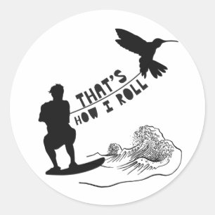 PEGATINA REDONDA CÓMO ROLL