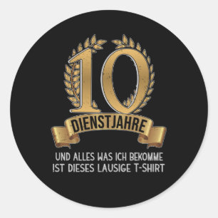 Pegatina Redonda Company Anniversary 25 Years Of Employees Company