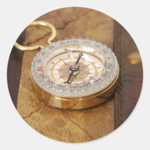 Pegatina Redonda Compass040309