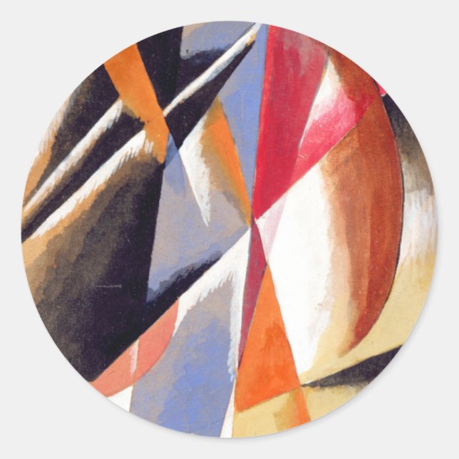 Pegatina Redonda Composición (Anverso)