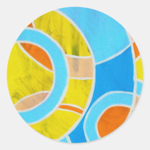 Pegatina Redonda Composición #23 de Michael Moffa