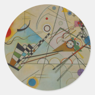 Pegatina Redonda Composición VIII de Kandinsky