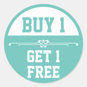 Pegatina Redonda Compra uno gratis