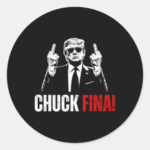 Pegatina Redonda Comprar el Día de la Liberación Comercial de Chuck