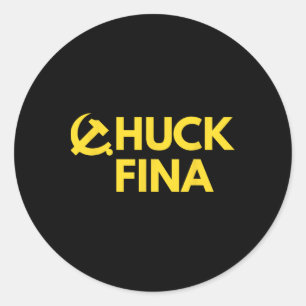 Pegatina Redonda Comprar el Día de la Liberación Comercial de Chuck