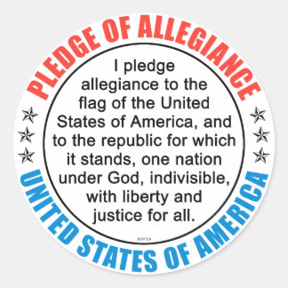 Pegatina Redonda Compromiso de lealtad