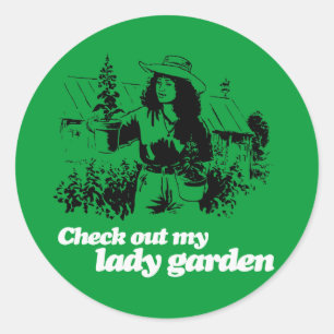 Pegatina Redonda COMPRUEBE MI JARDÍN DE SEÑORA - BLANCO -.png