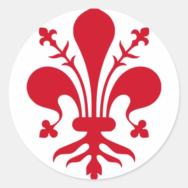 Pegatina Redonda Comune di Firenze (Anverso)