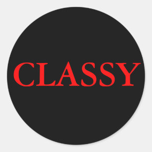 PEGATINA REDONDA CON CLASE