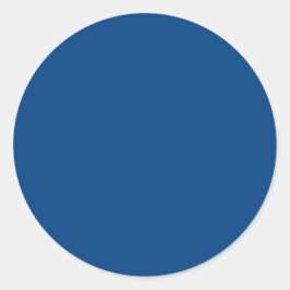 Pegatina Redonda Con Nada Excepto Color - Azul Real