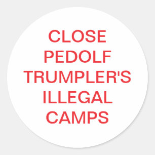 Pegatina Redonda Concentración Pedolf Trumpler Hankamer Artjunkhaus