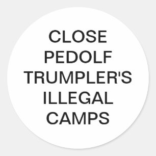 Pegatina Redonda Concentración Pedolf Trumpler Hankamer Artjunkhaus