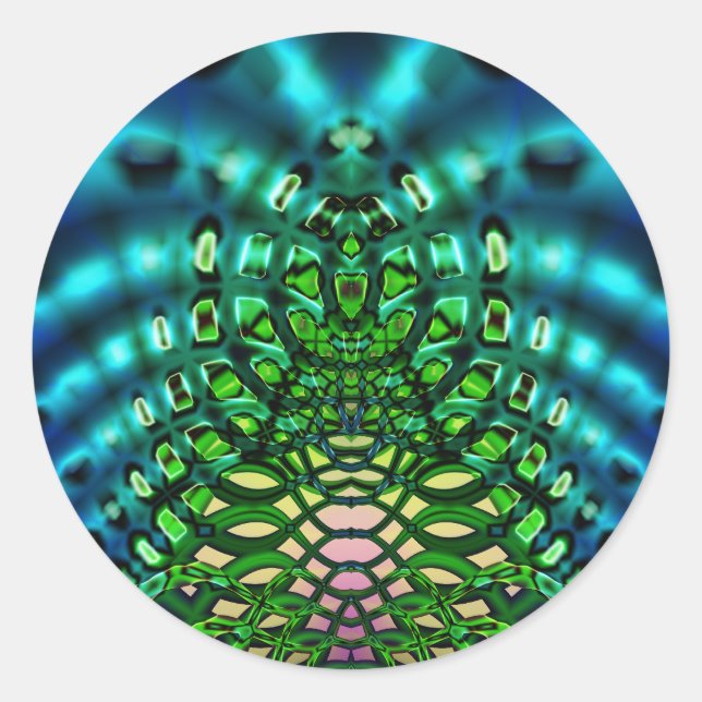 Pegatina Redonda Concha de Las Vegas (Anverso)