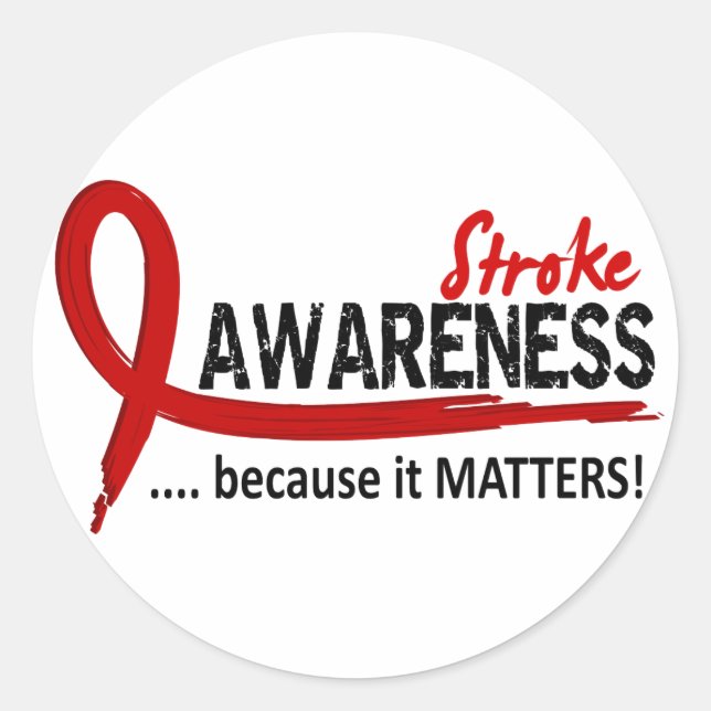 Pegatina Redonda Conciencia 2 Accidente (Anverso)