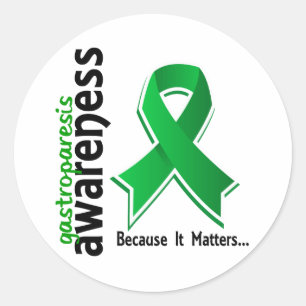 Pegatina Redonda Conciencia 5 Gastroparesis