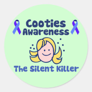 Pegatina Redonda Conciencia de Cooties