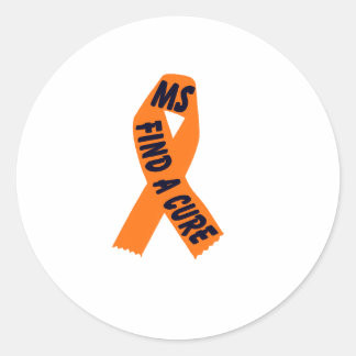 Pegatina Redonda Conciencia de la cinta de opciones naranja