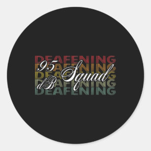 Pegatina Redonda Conciencia De La Pérdida Del Lenguaje De La Audien