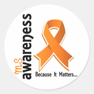 Pegatina Redonda Conciencia de MS 5
