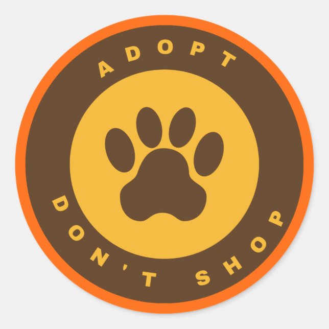 Pegatina Redonda Conciencia mascota (Anverso)