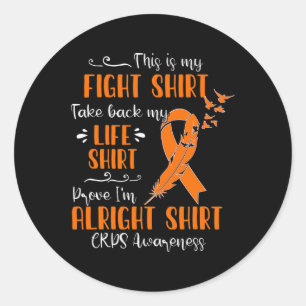 Pegatina Redonda Conciencia sobre CRPS Mi lucha