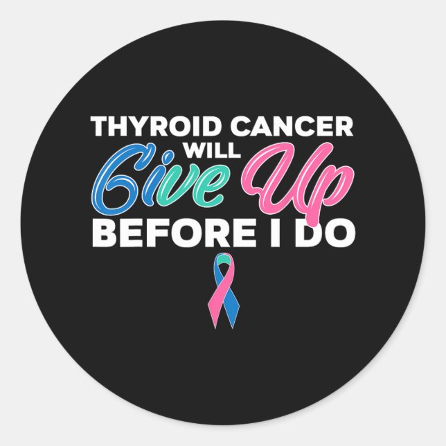 Pegatina Redonda Conciencia sobre el cáncer (Anverso)