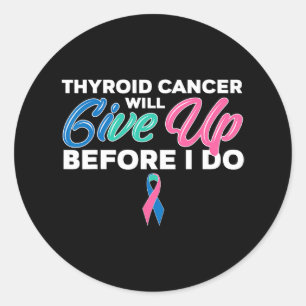 Pegatina Redonda Conciencia sobre el cáncer