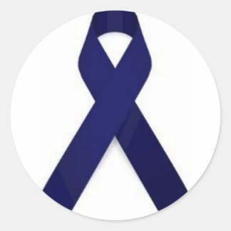Pegatina Redonda Conciencia sobre el cáncer de colon