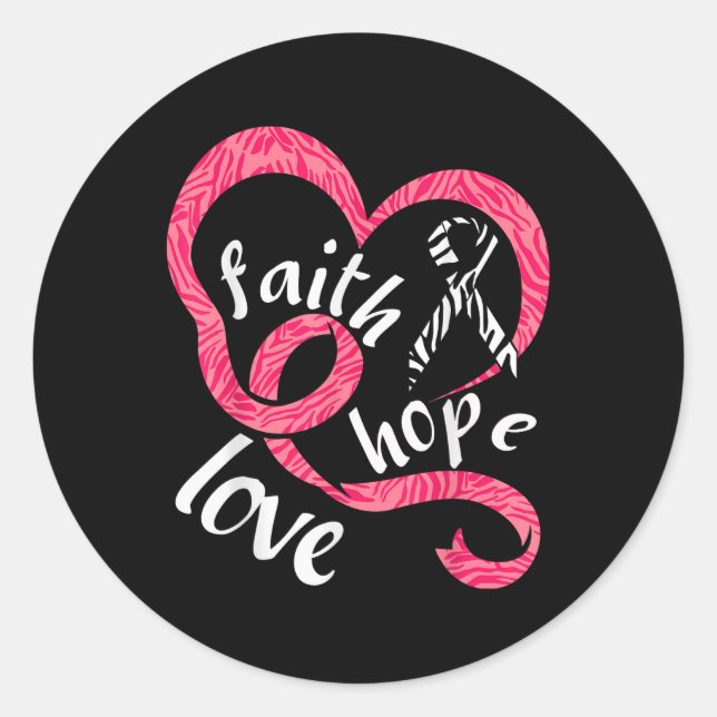 Pegatina Redonda Conciencia sobre el cáncer neuroendocrino Lucha co (Anverso)