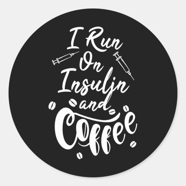 Pegatina Redonda Conciencia Sobre La Diabetes Que Tengo Sobre La In (Anverso)